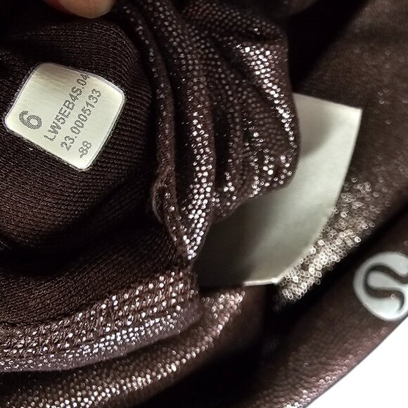 Lululemon Align High-Rise Pant 25" *Shine Radiate Foil Print French Press, Sz 6 - Picture 5 of 11